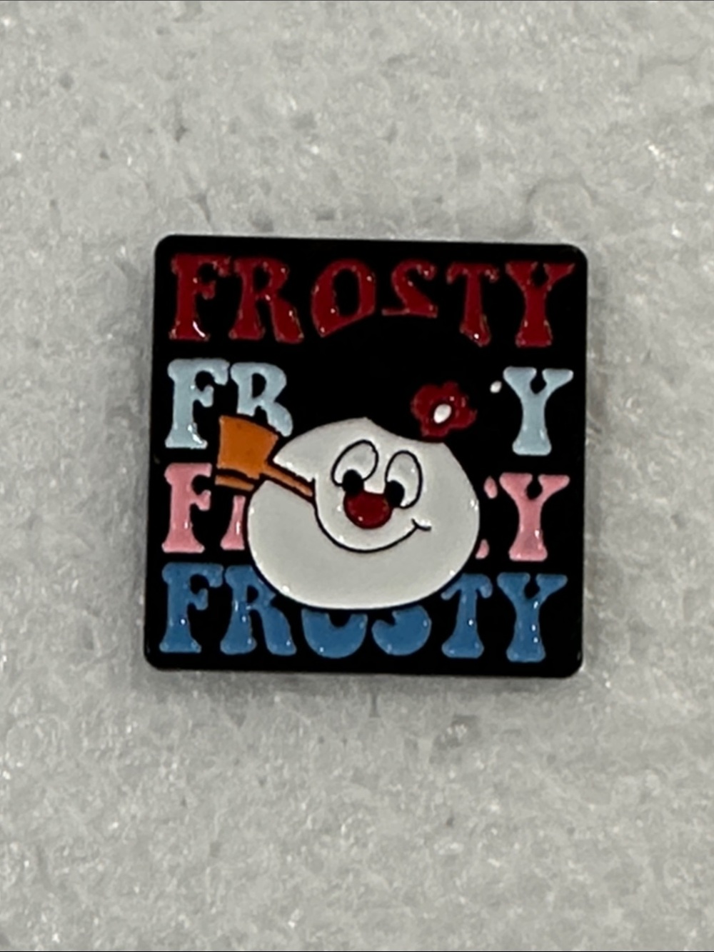 Frosty Snowman Enamel Pin - Festive Holiday Accessory